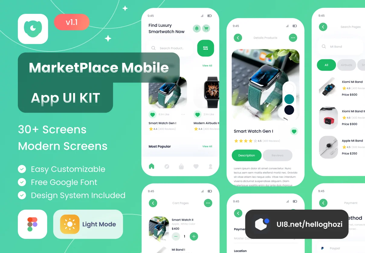 marketly- Marketplace Mobile Apps UI Kits