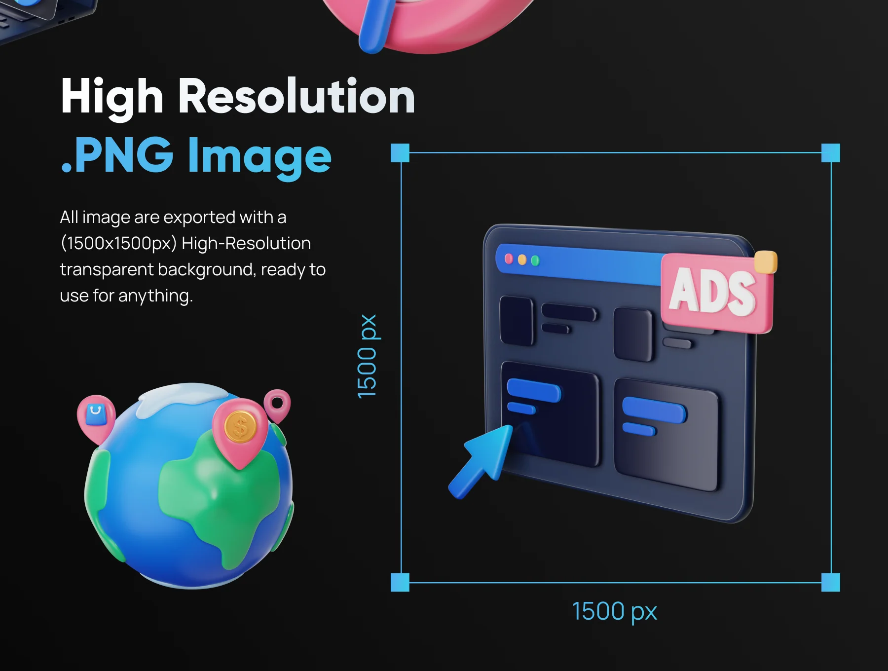 Marketly - SEO & Marketing 3D Icon Set 4