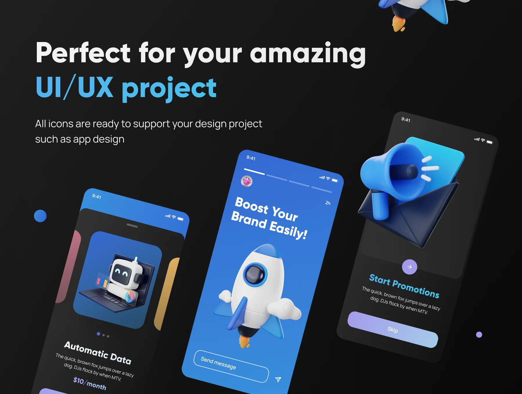 Marketly - SEO & Marketing 3D Icon Set 5