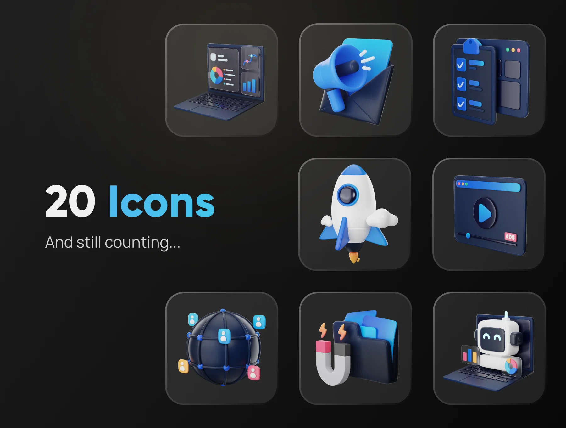 Marketly - SEO & Marketing 3D Icon Set 7