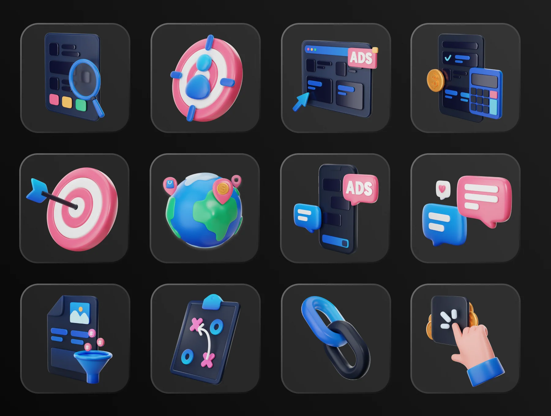 Marketly - SEO & Marketing 3D Icon Set 8