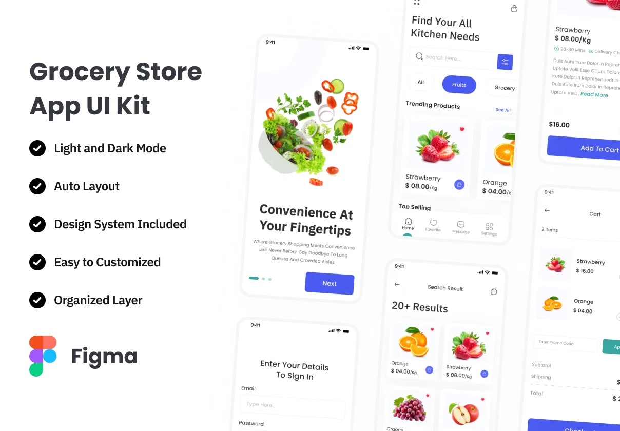 MarketMate - Grocery Store App UI Kit