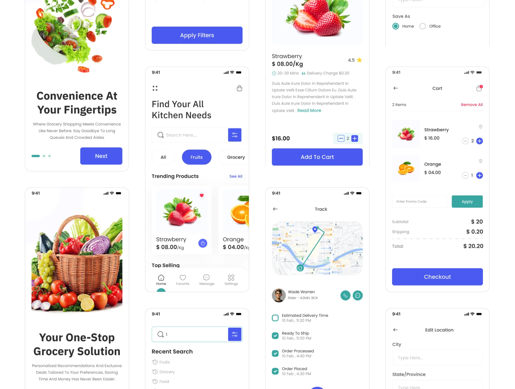 MarketMate - Grocery Store App UI Kit
