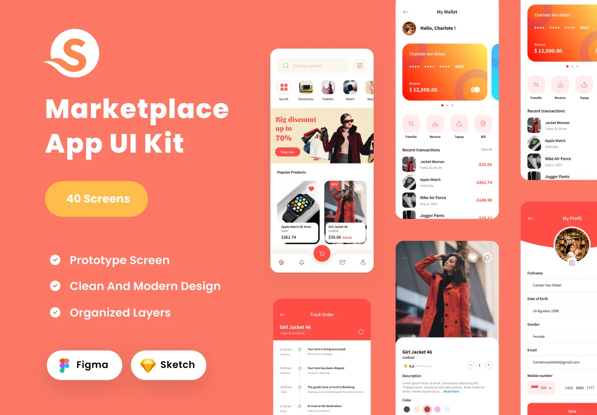 Marketplace / E-commerce UI Kit
