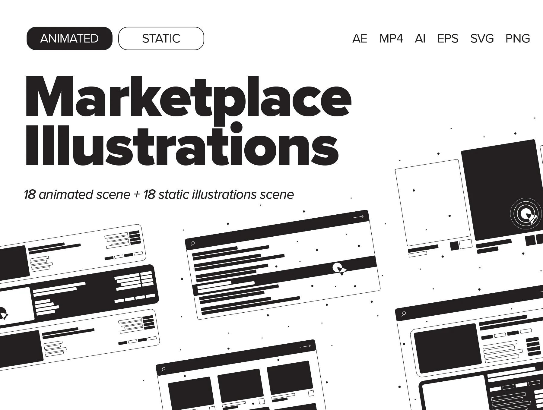 Marketplace Animated Illustrations