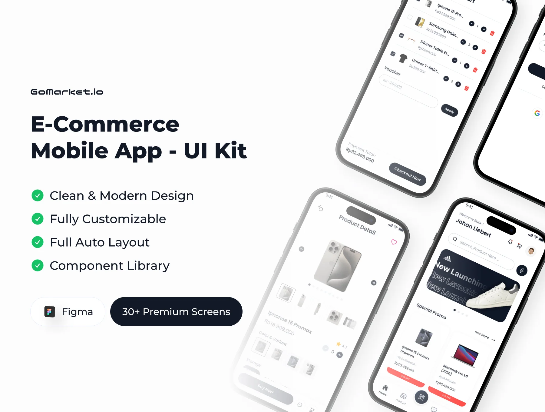 GoMarket.io Mobile App - UI Kit