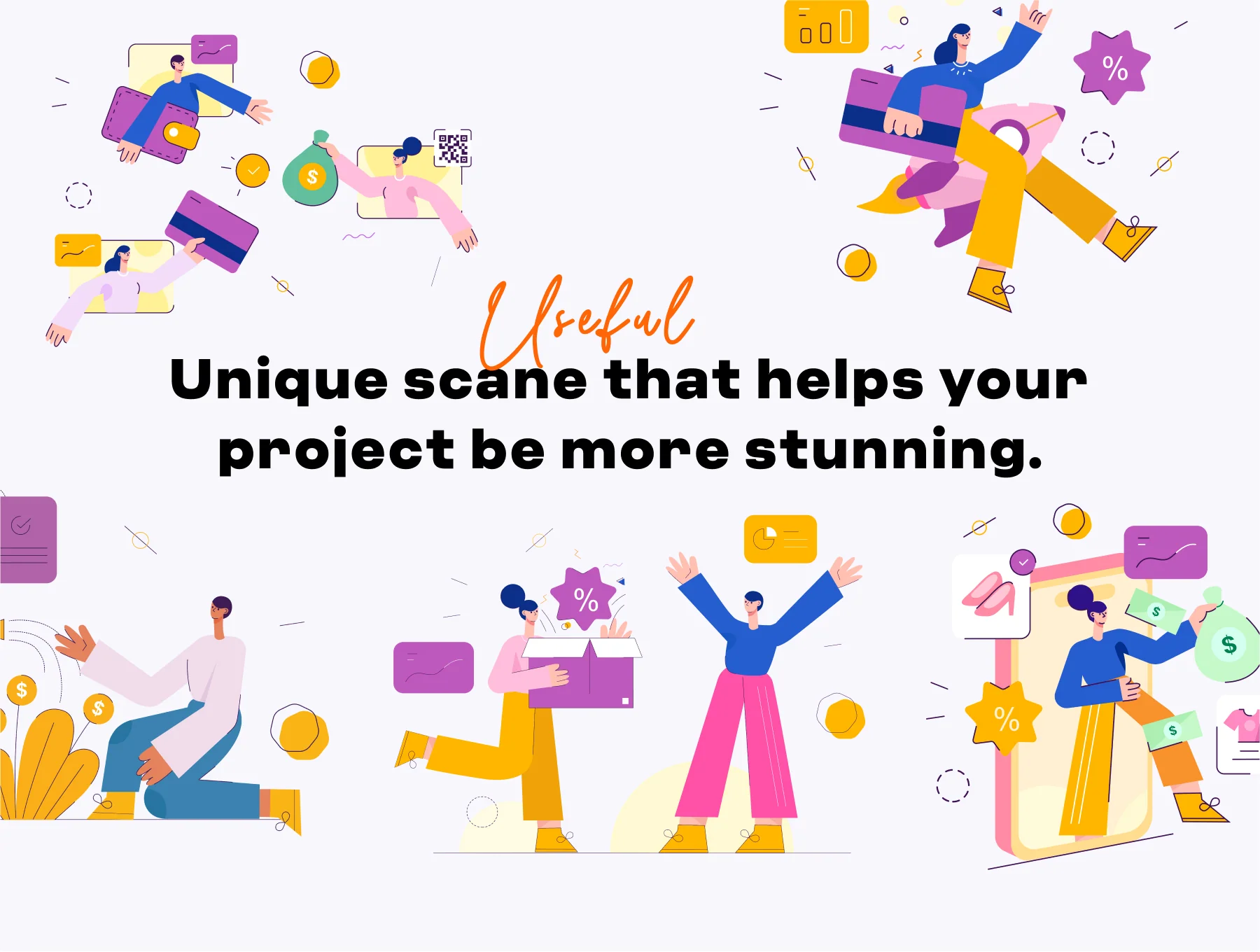 Marketplace,Sale, Investment Illustration 2