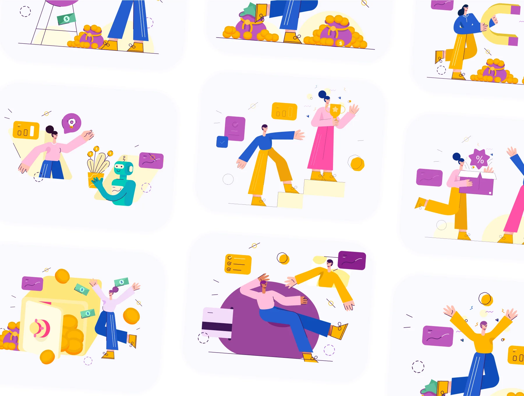 Marketplace,Sale, Investment Illustration 7