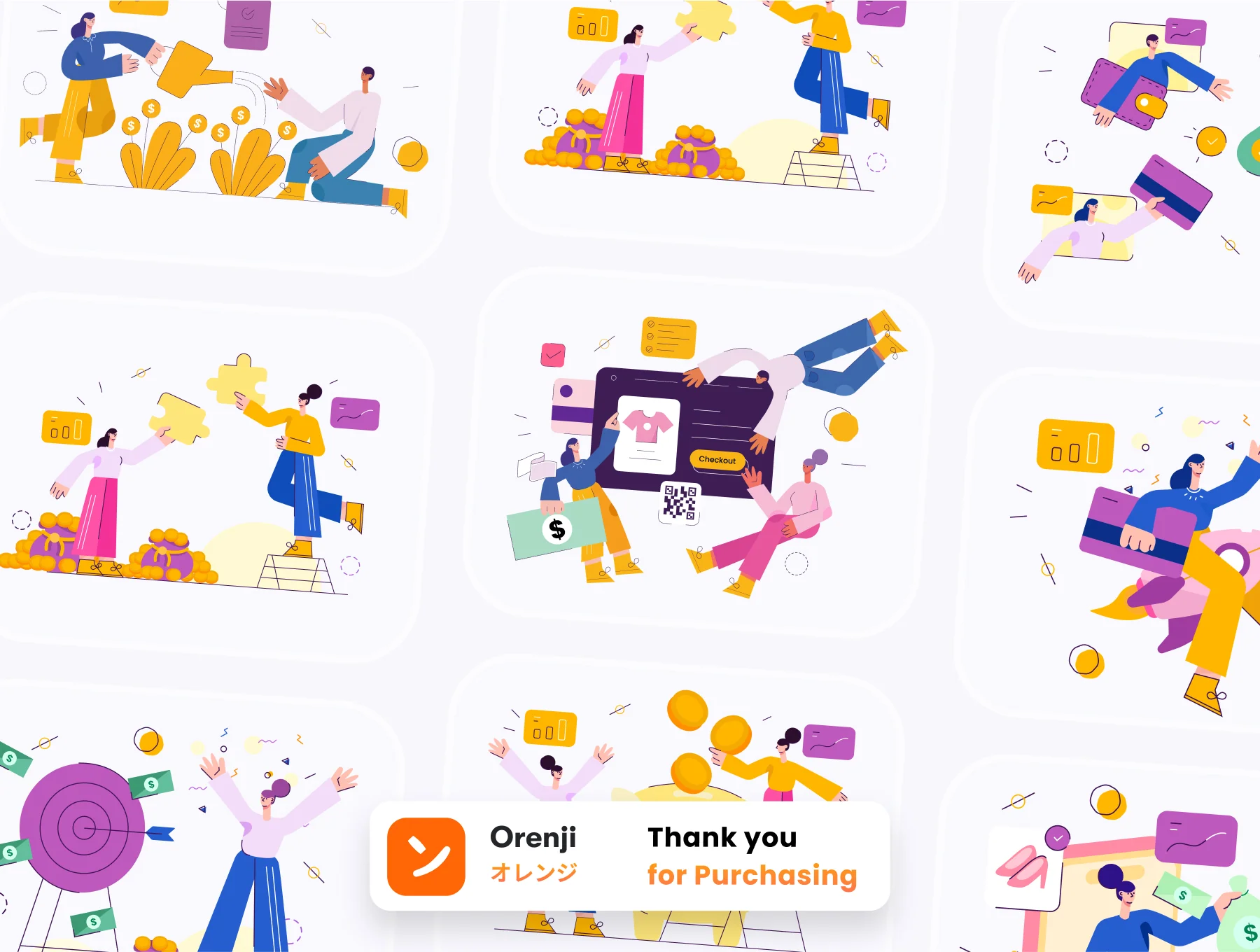 Marketplace,Sale, Investment Illustration 8