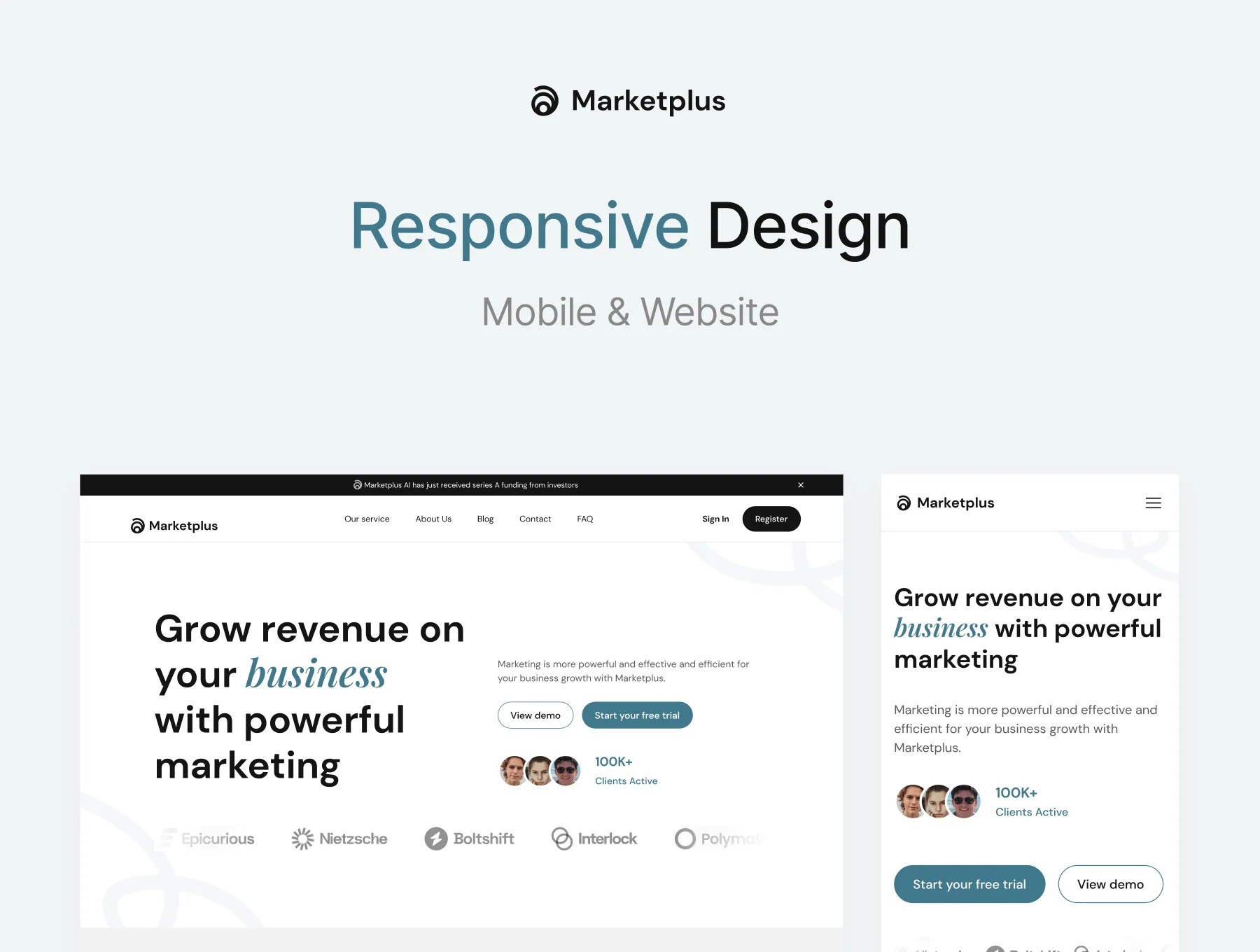 Marketplus - Digital Marketing Website UI Kit 5