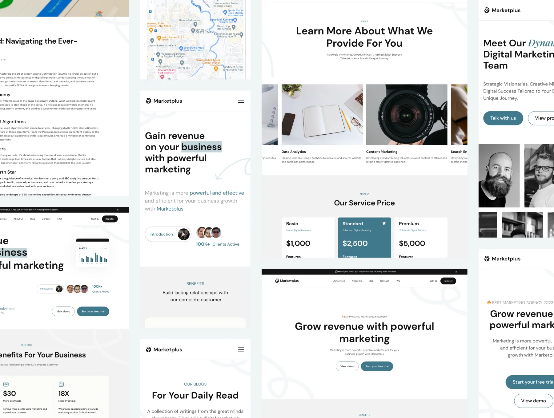 Marketplus - Digital Marketing Website UI Kit 6