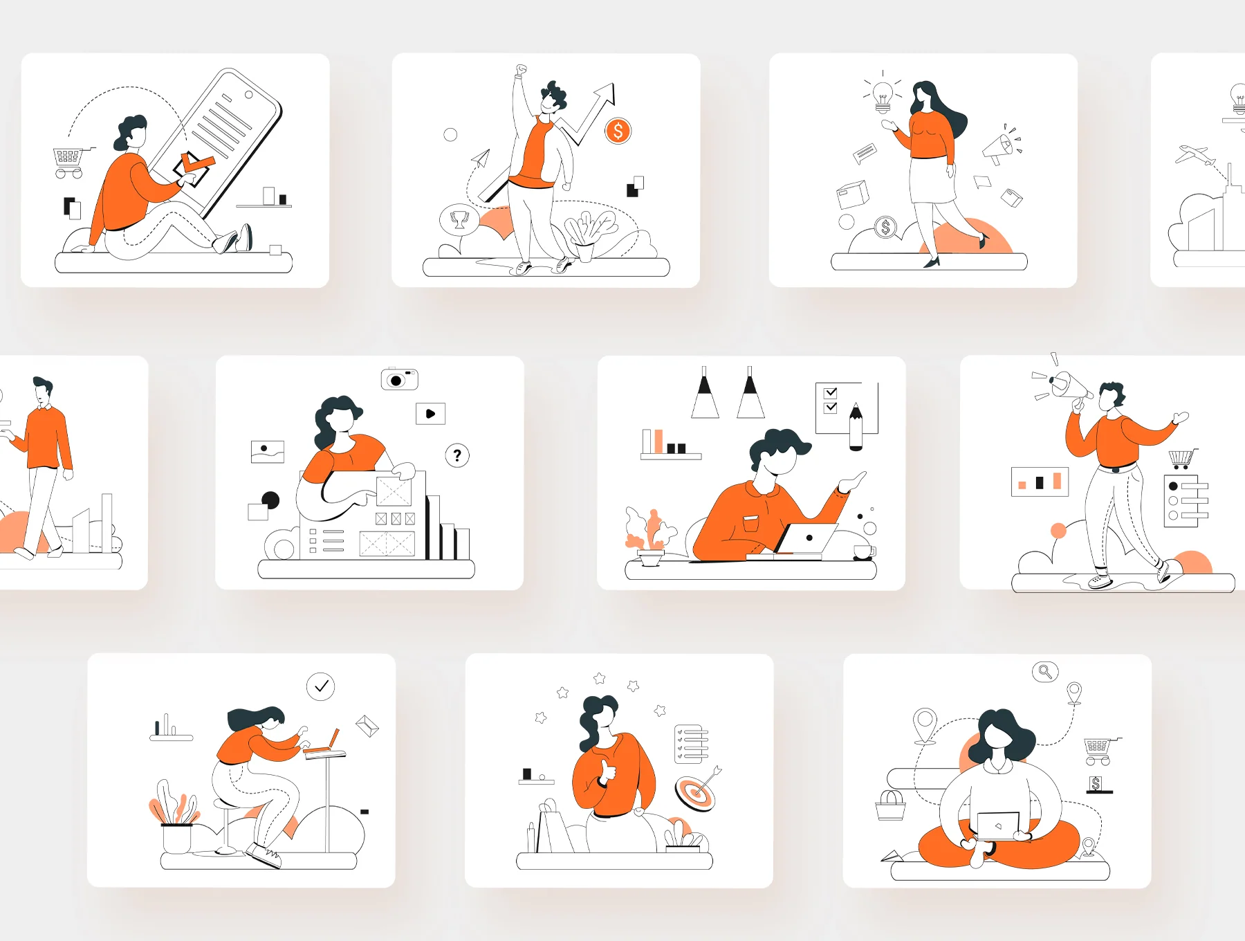Marketting Illustration Kit 4