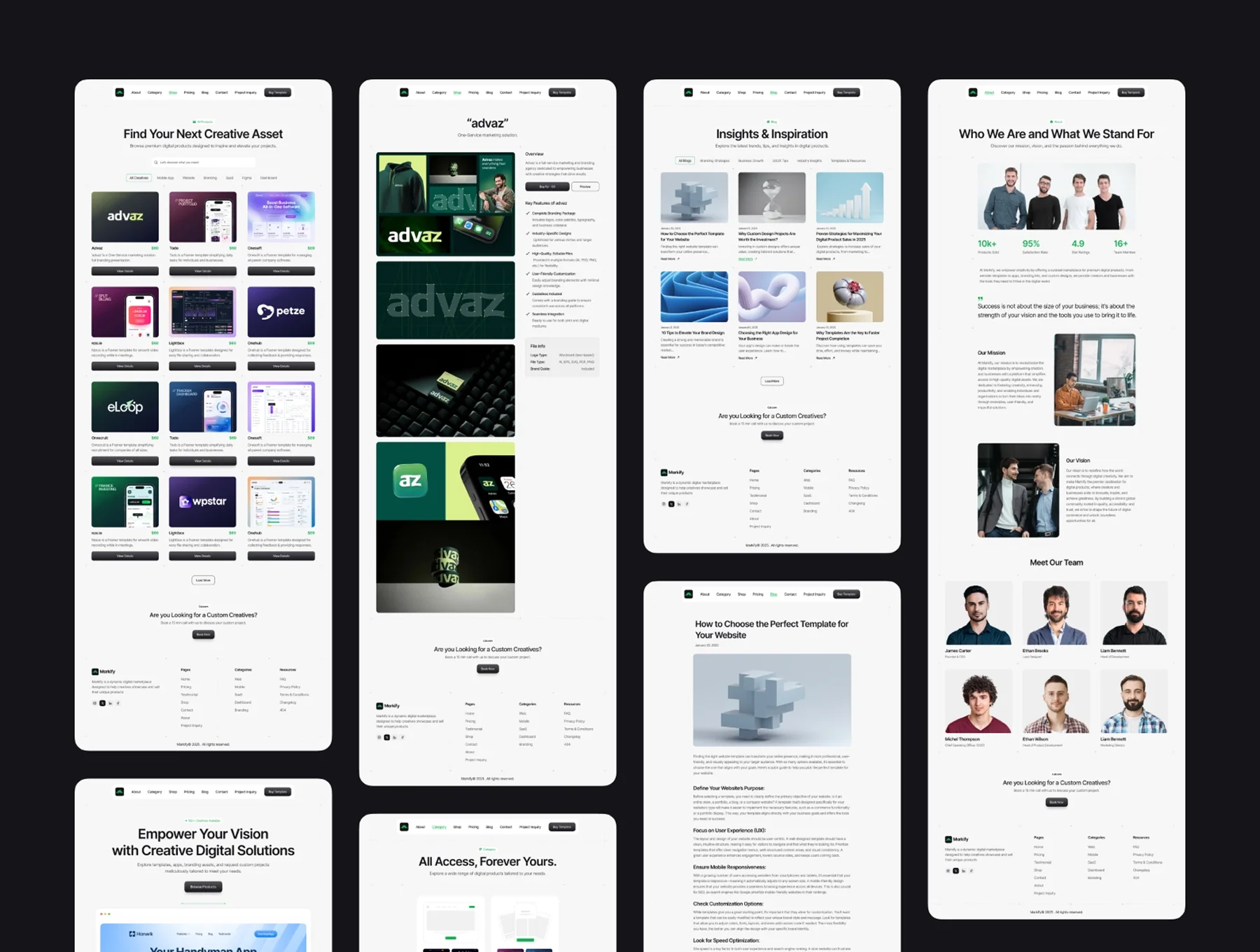 Markify — Digital Marketplace Framer Template 4