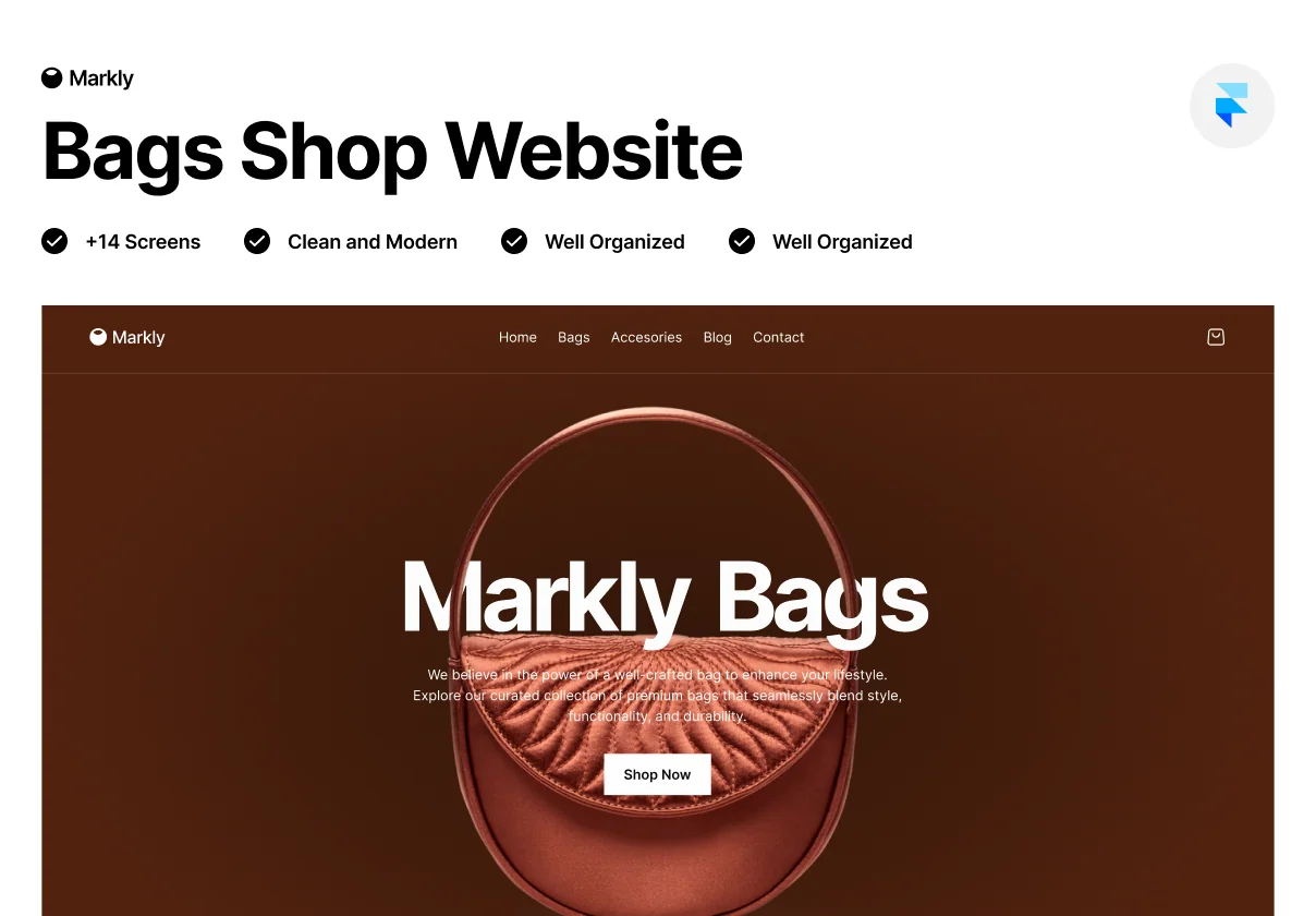 Markly - Bags Shop Framer Template