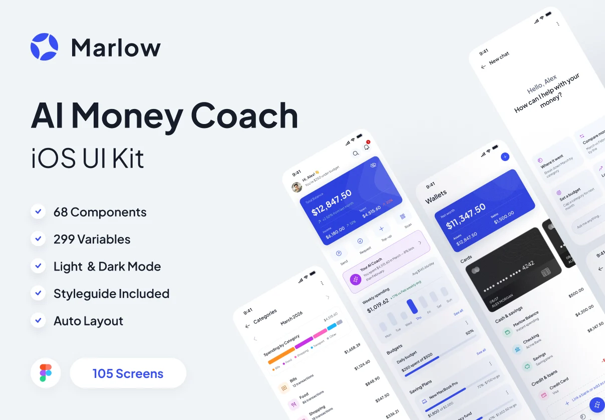 Marlow — AI Money Coach UI Kit