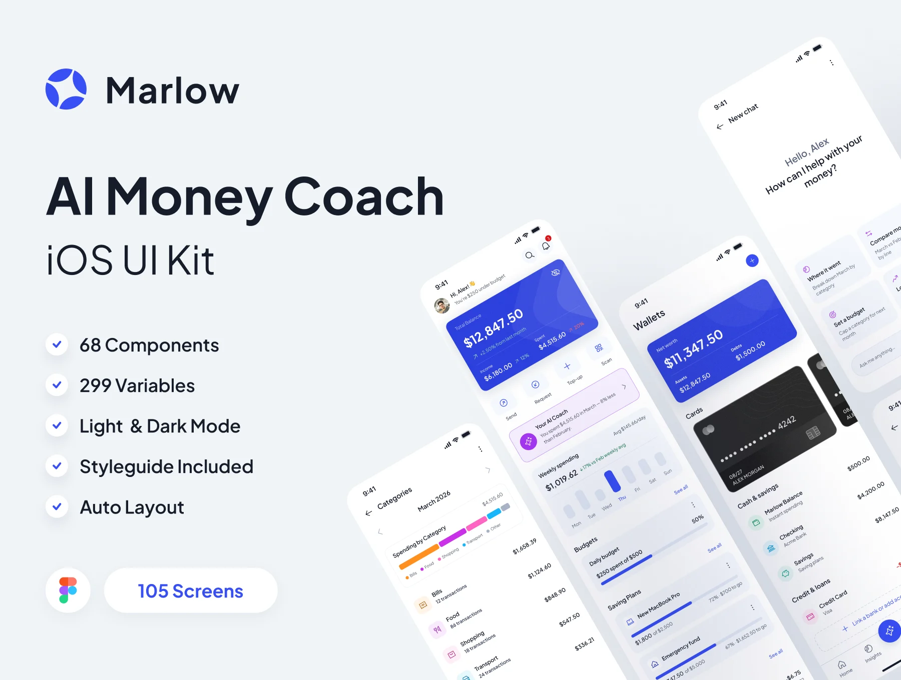 Marlow — AI Money Coach UI Kit