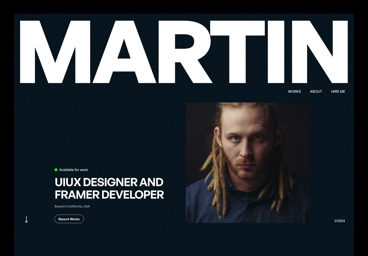 Martin Portfolio for Designer + Developer
