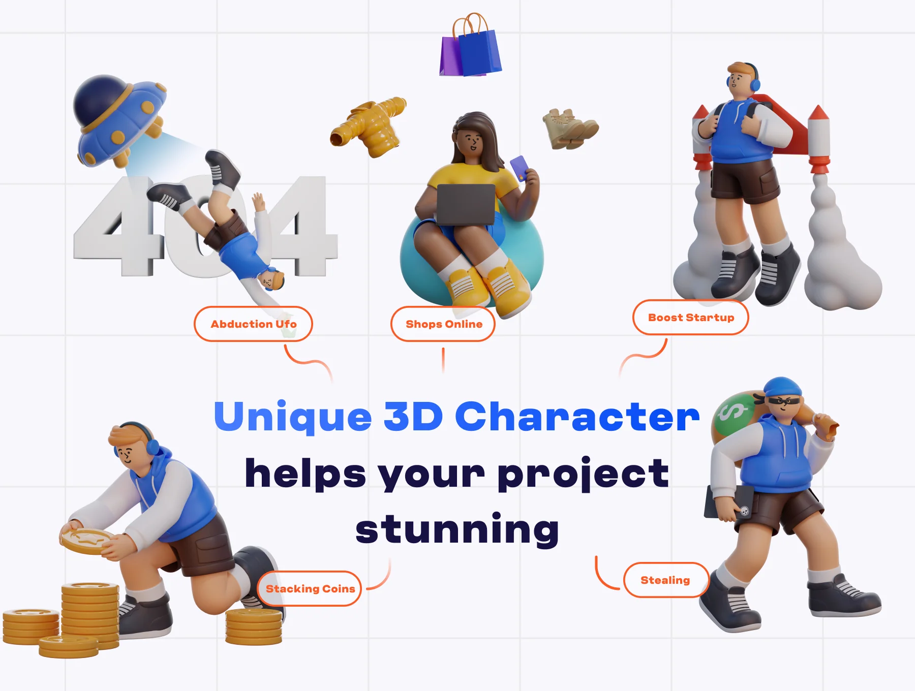 Maru 3D Characters 5