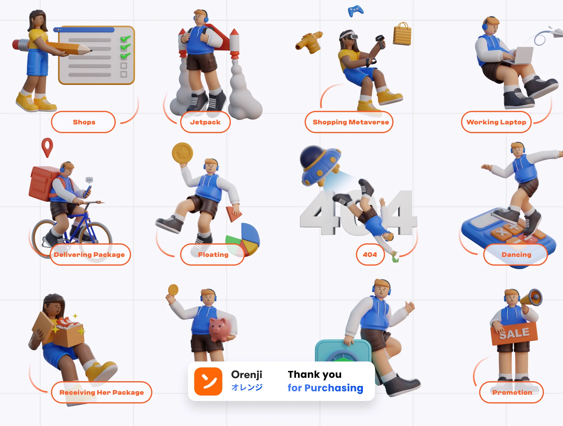 Maru 3D Characters 8