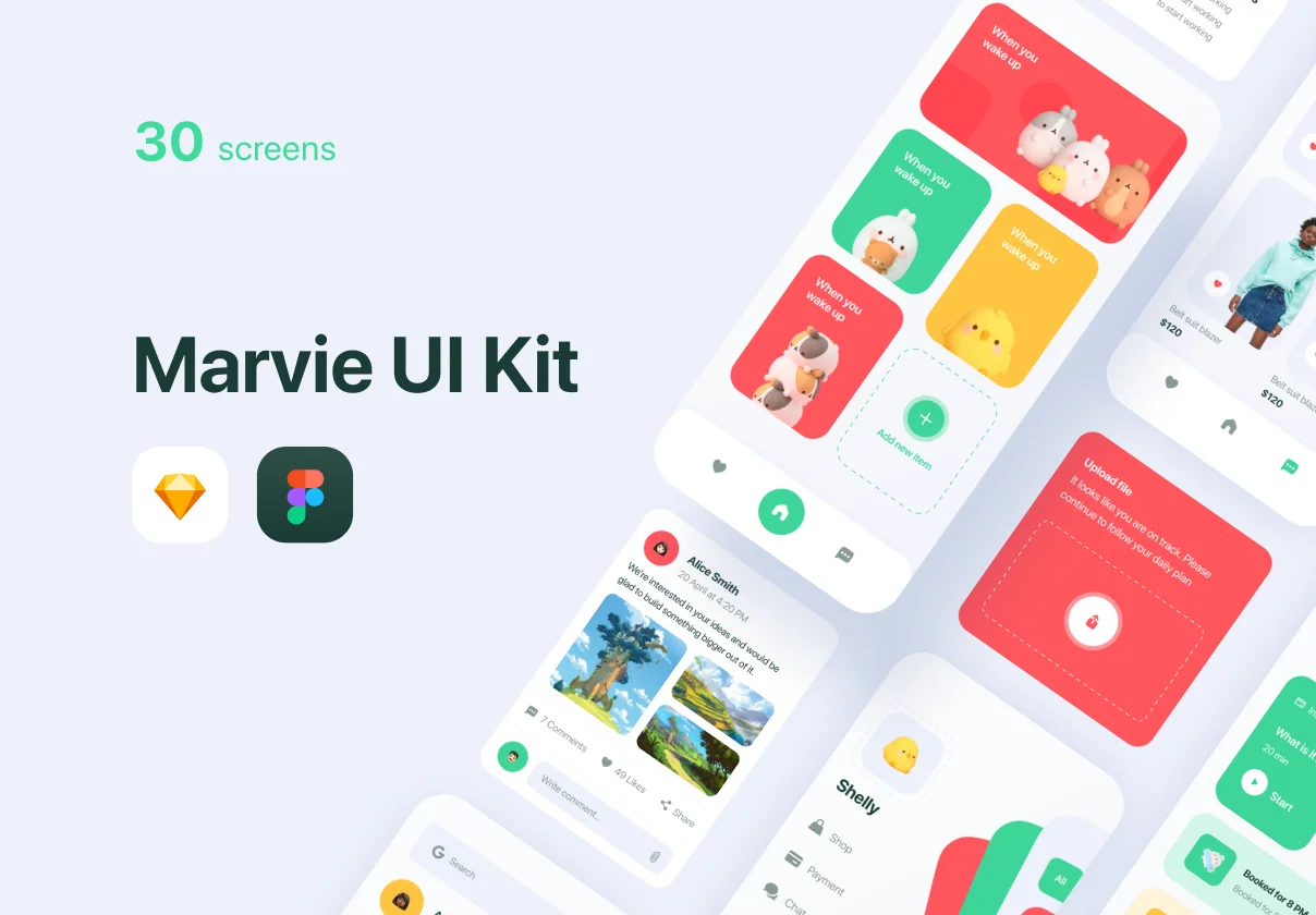 Marvie iOS App UI Kit