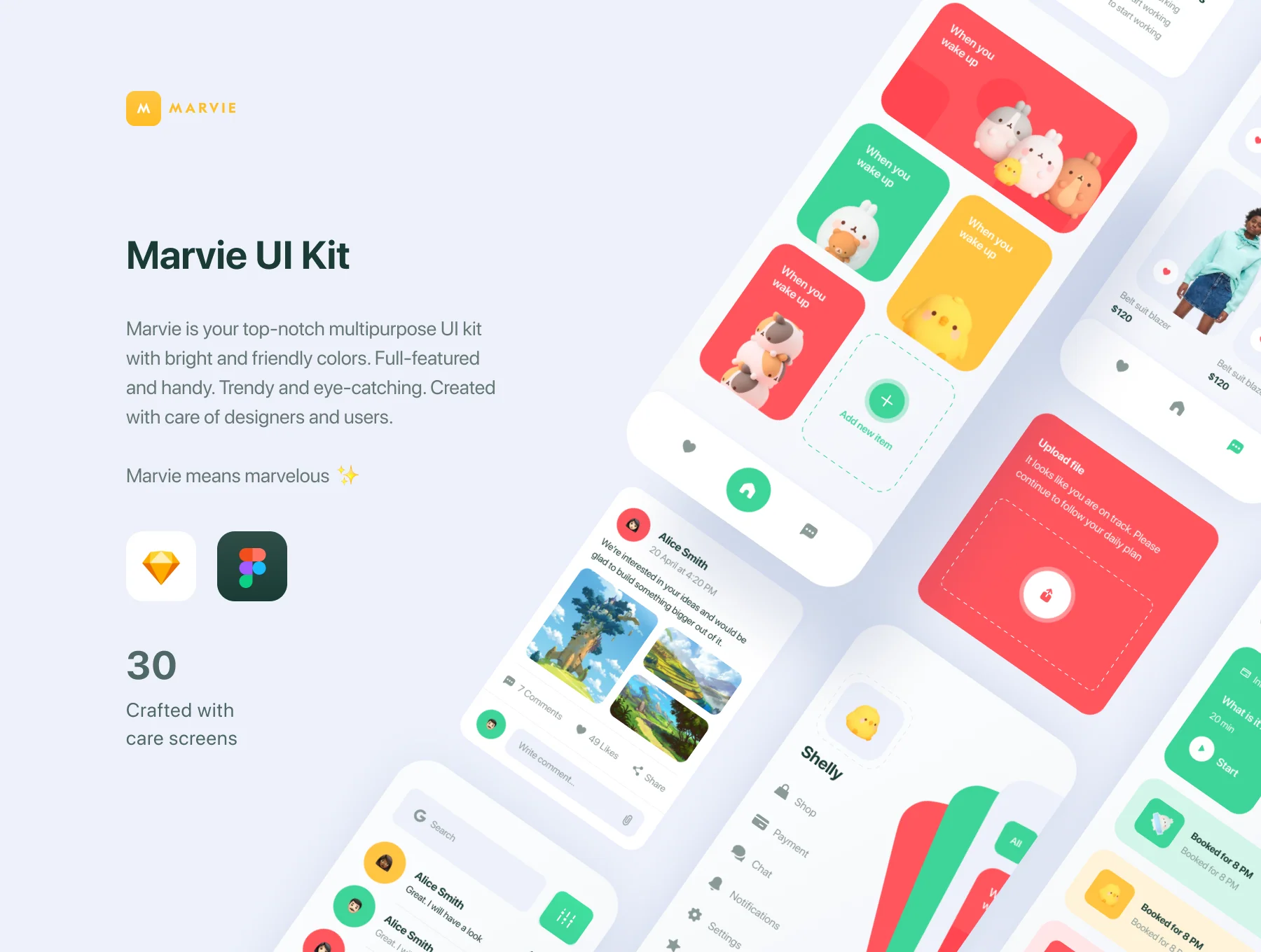 Marvie iOS App UI Kit 5