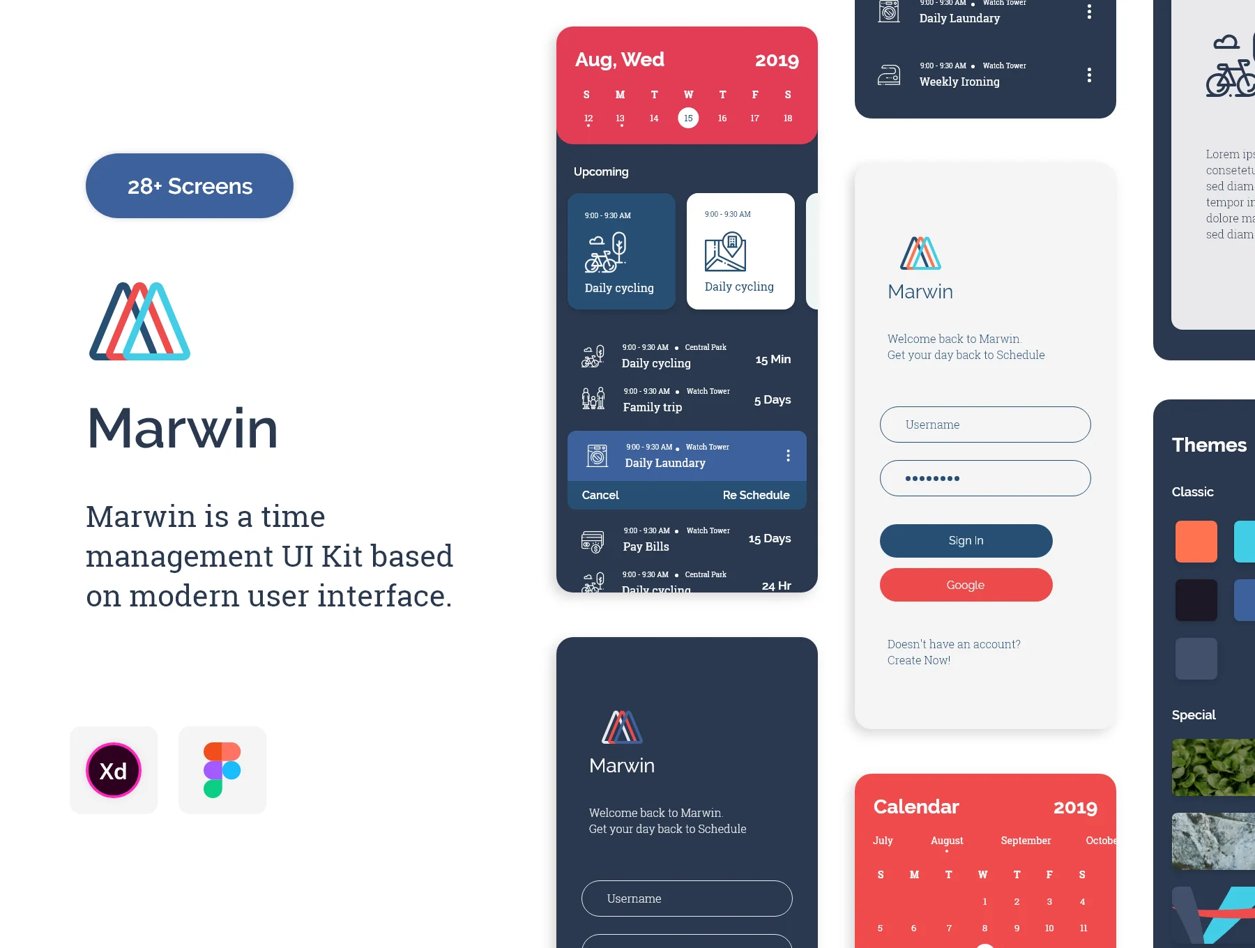 Marwin Time Management UI Kit