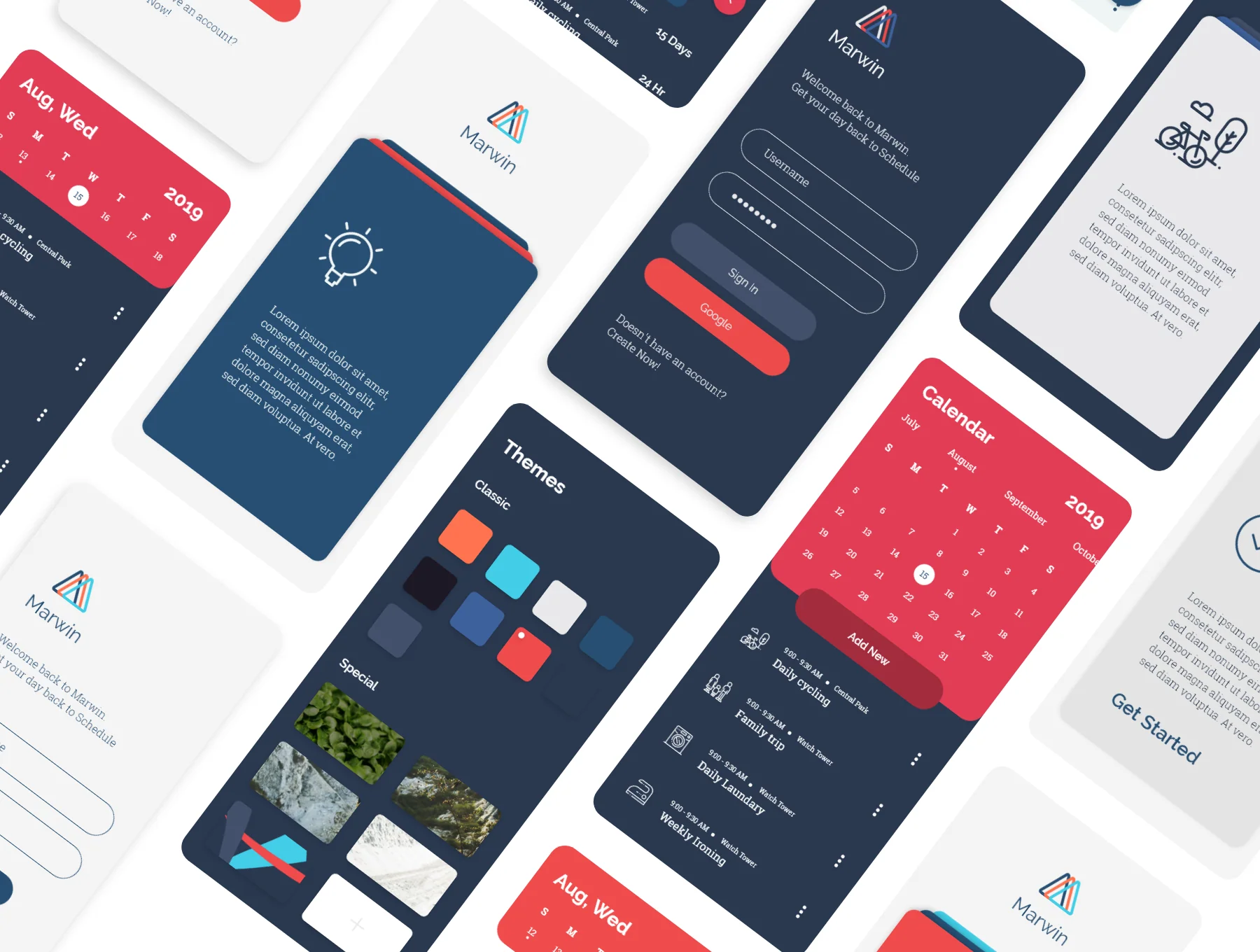 Marwin Time Management UI Kit 6