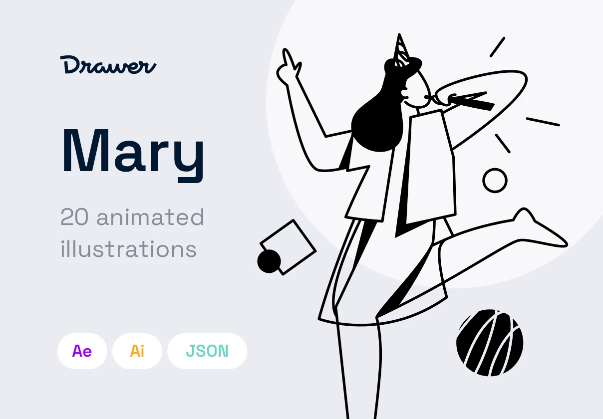 Mary Animated Illustrations