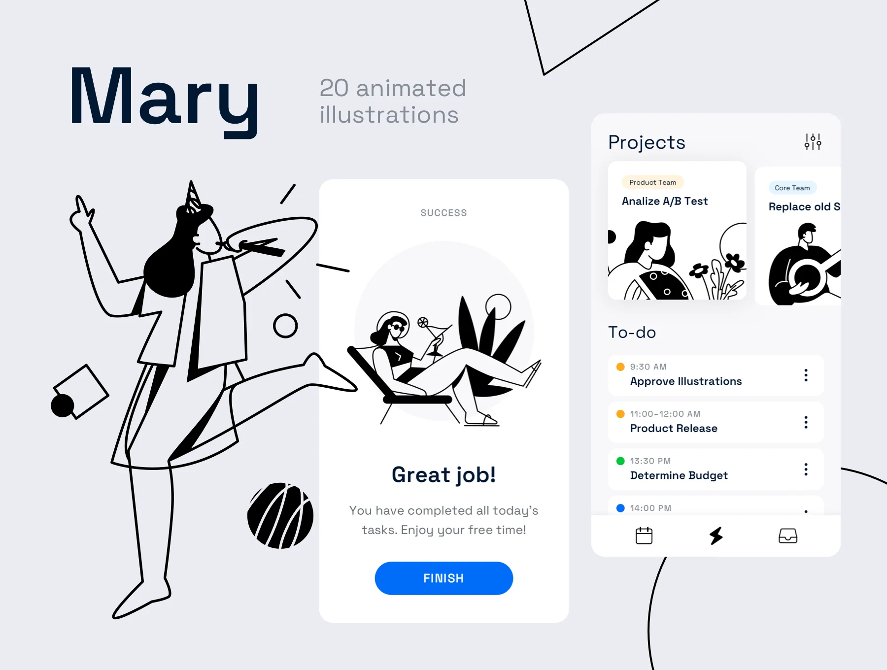 Mary Animated Illustrations