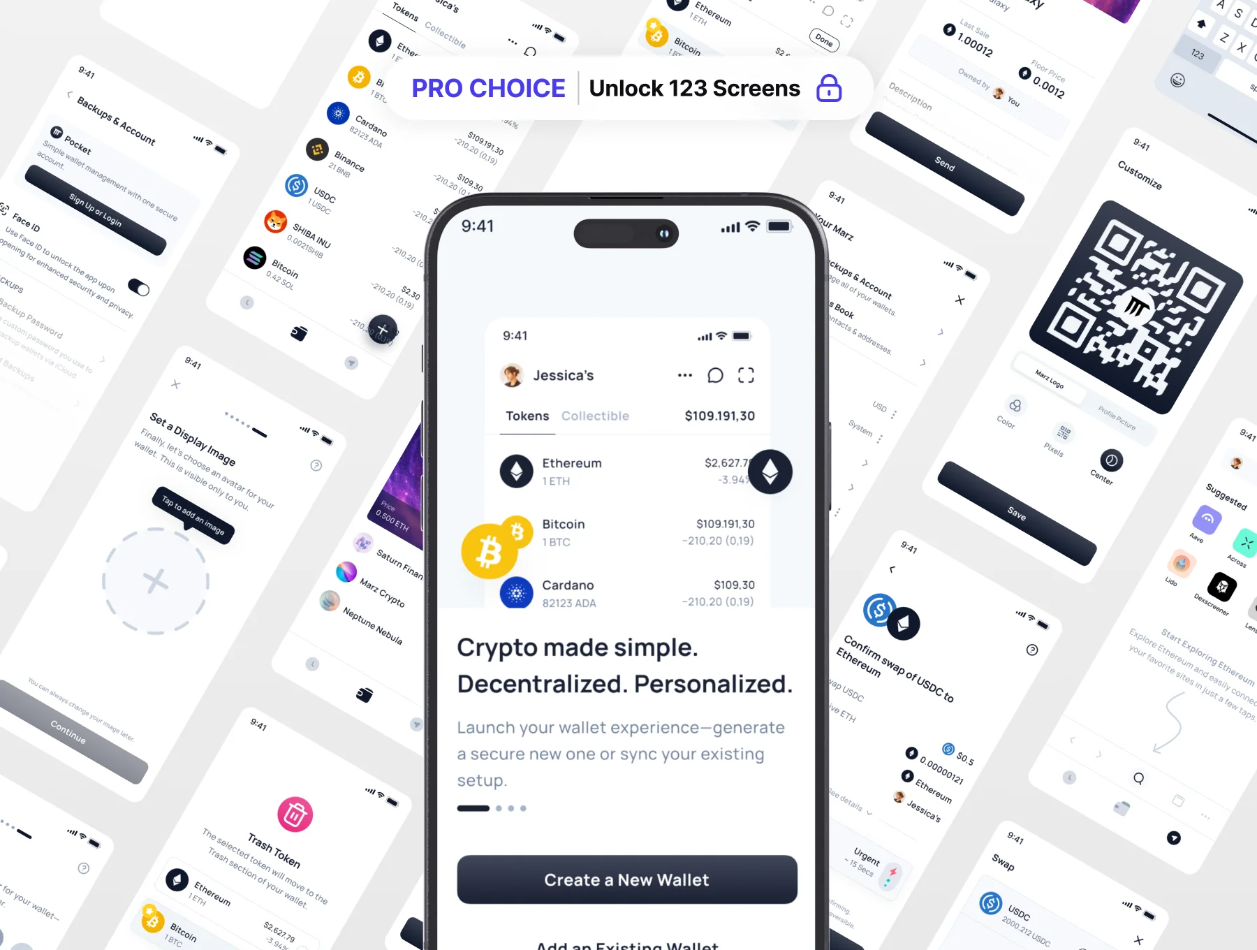Crypnet - Crypto Wallet App UI Kit 3