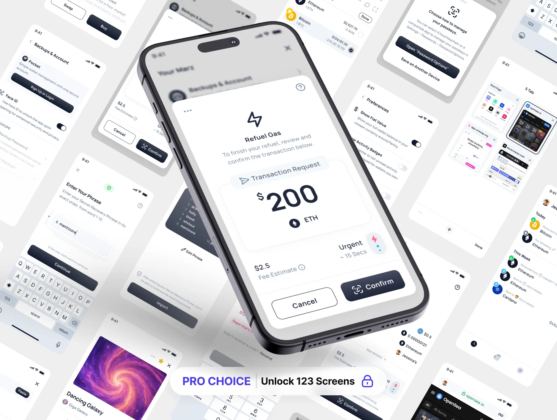 Crypnet - Crypto Wallet App UI Kit 4