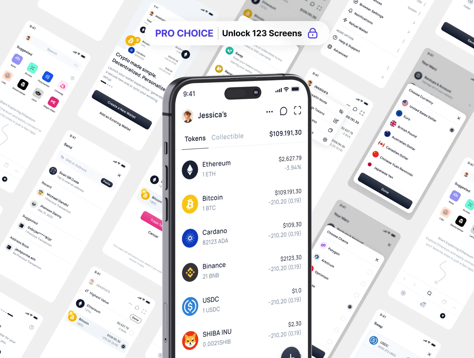 Crypnet - Crypto Wallet App UI Kit 6