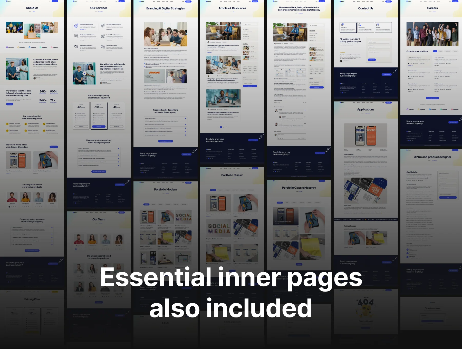 Masco- Multipurpose Figma UI Template 4