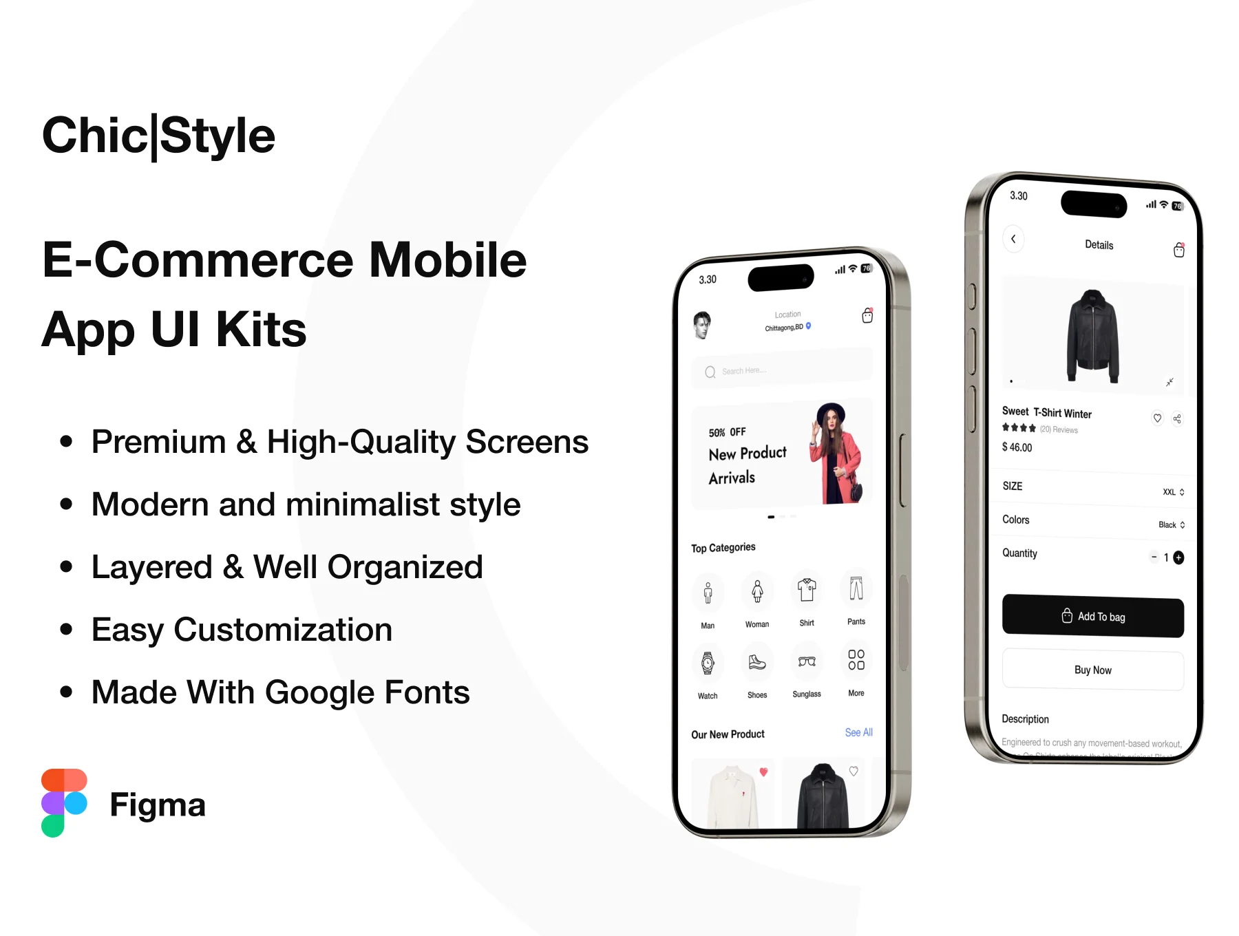 ChicStyle - Ecommerce App UI Kits