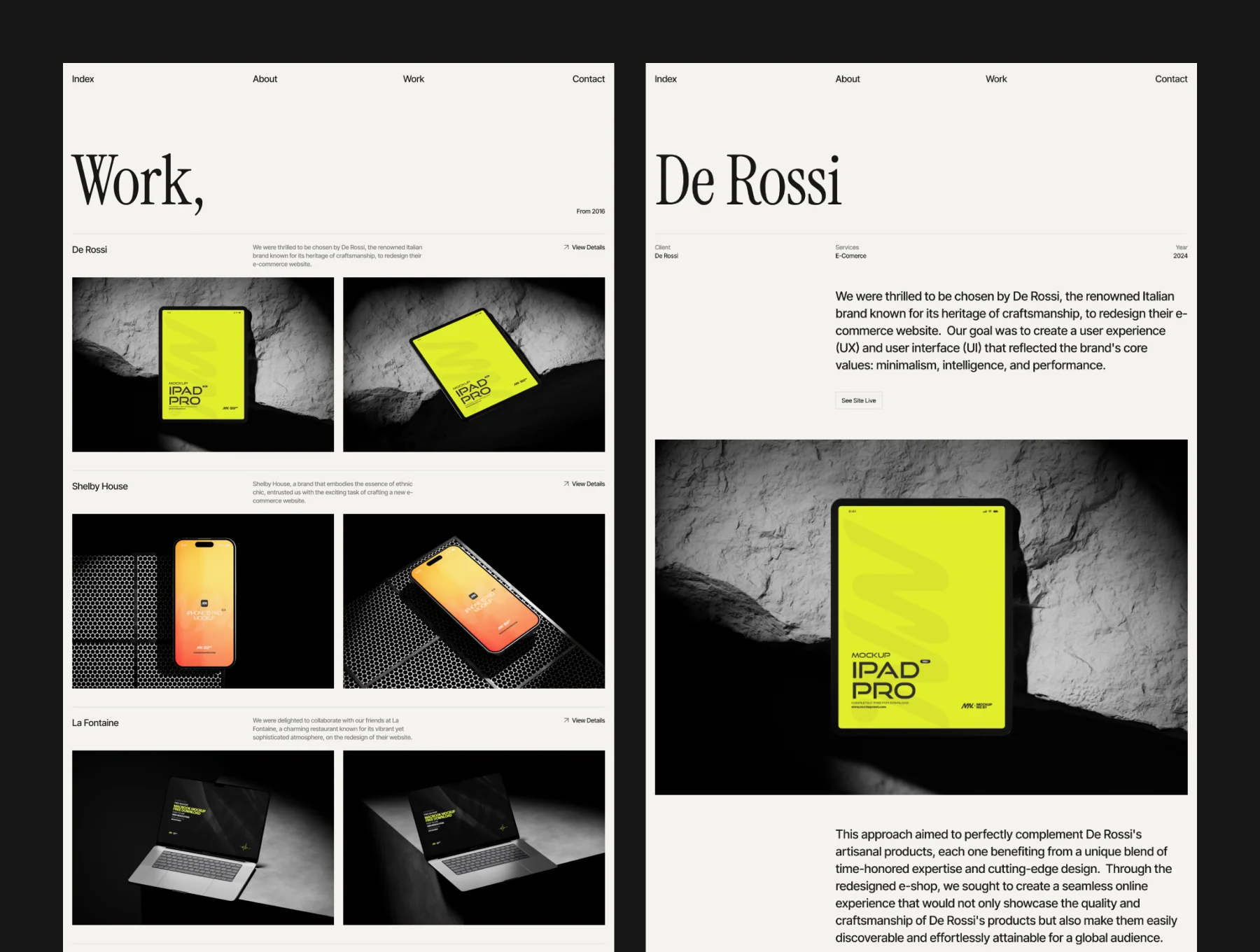 Mason Mount - Minimal Portfolio Template 2