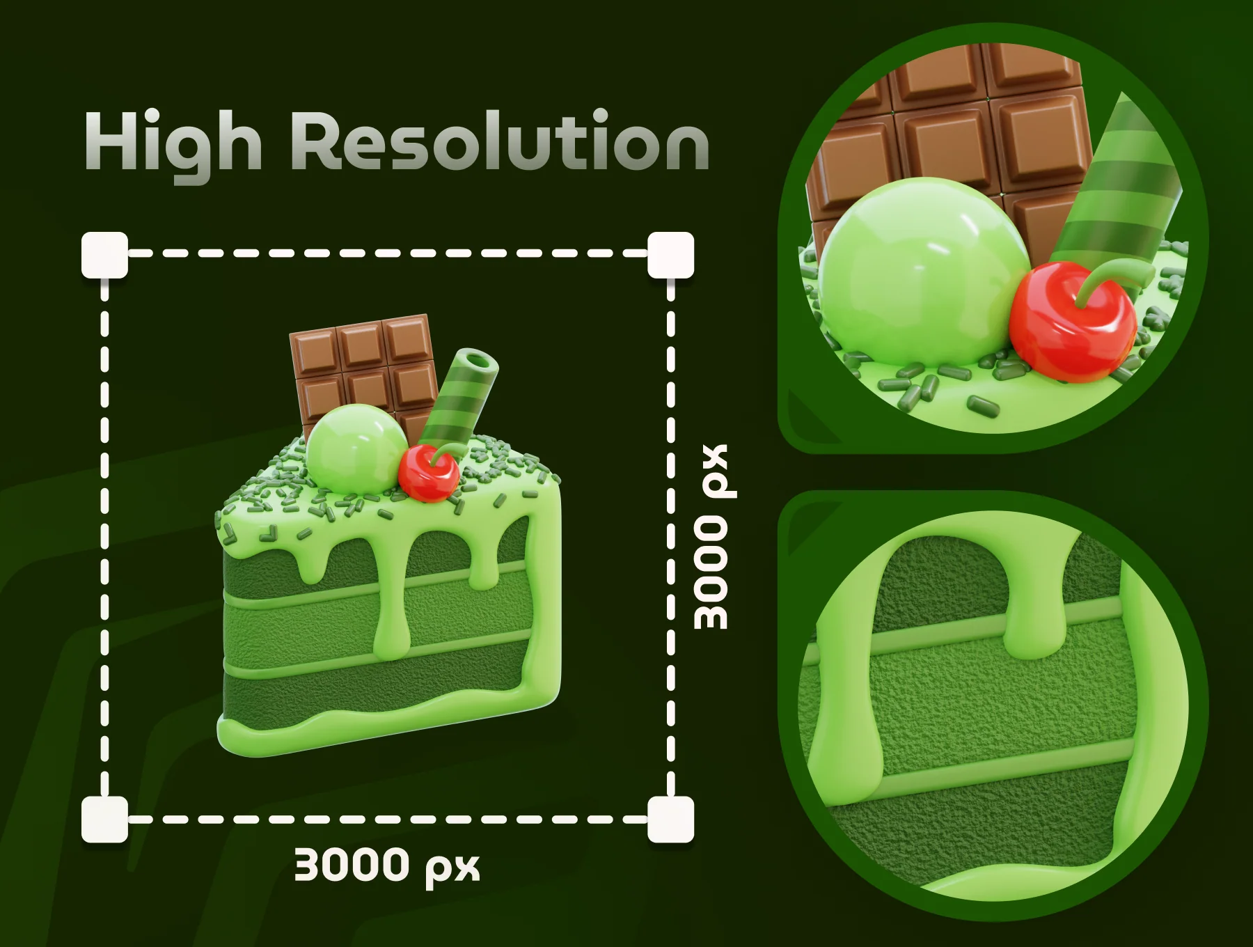Matcha 3D Icon Set 4
