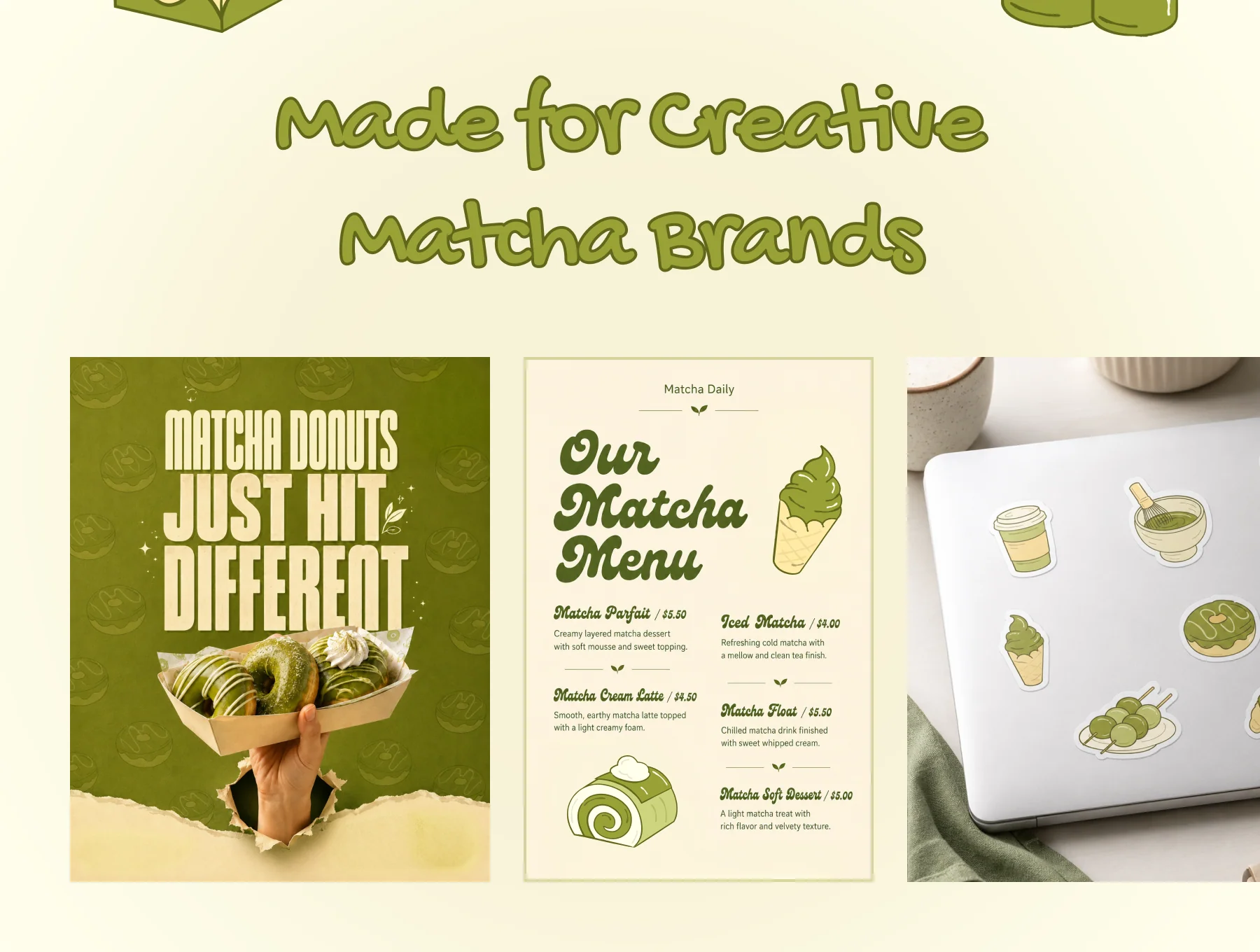 Matcha Food & Drink Illustrations 4
