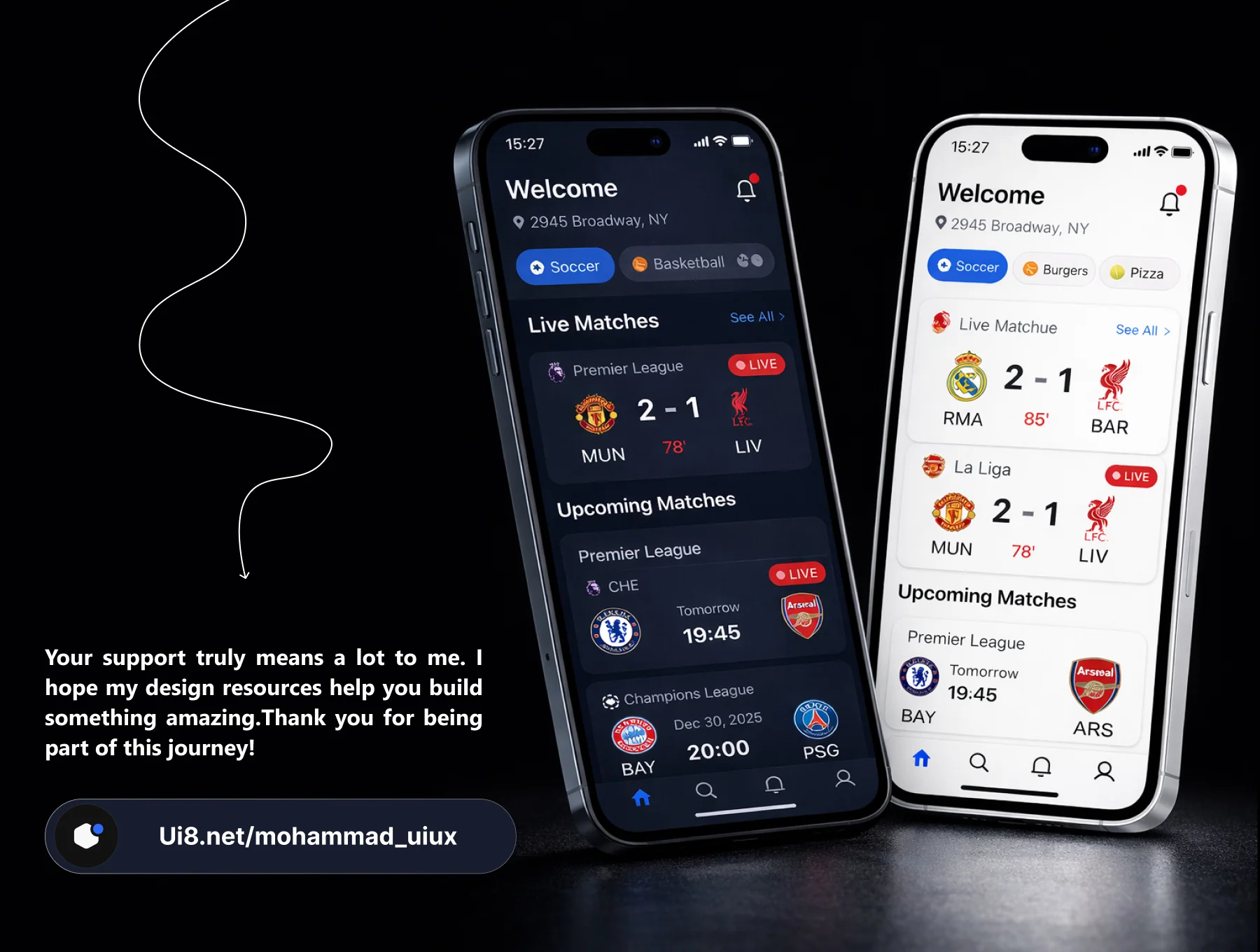 MatchDay – Sports Live Score & Streaming Mobile App UI Kit 8