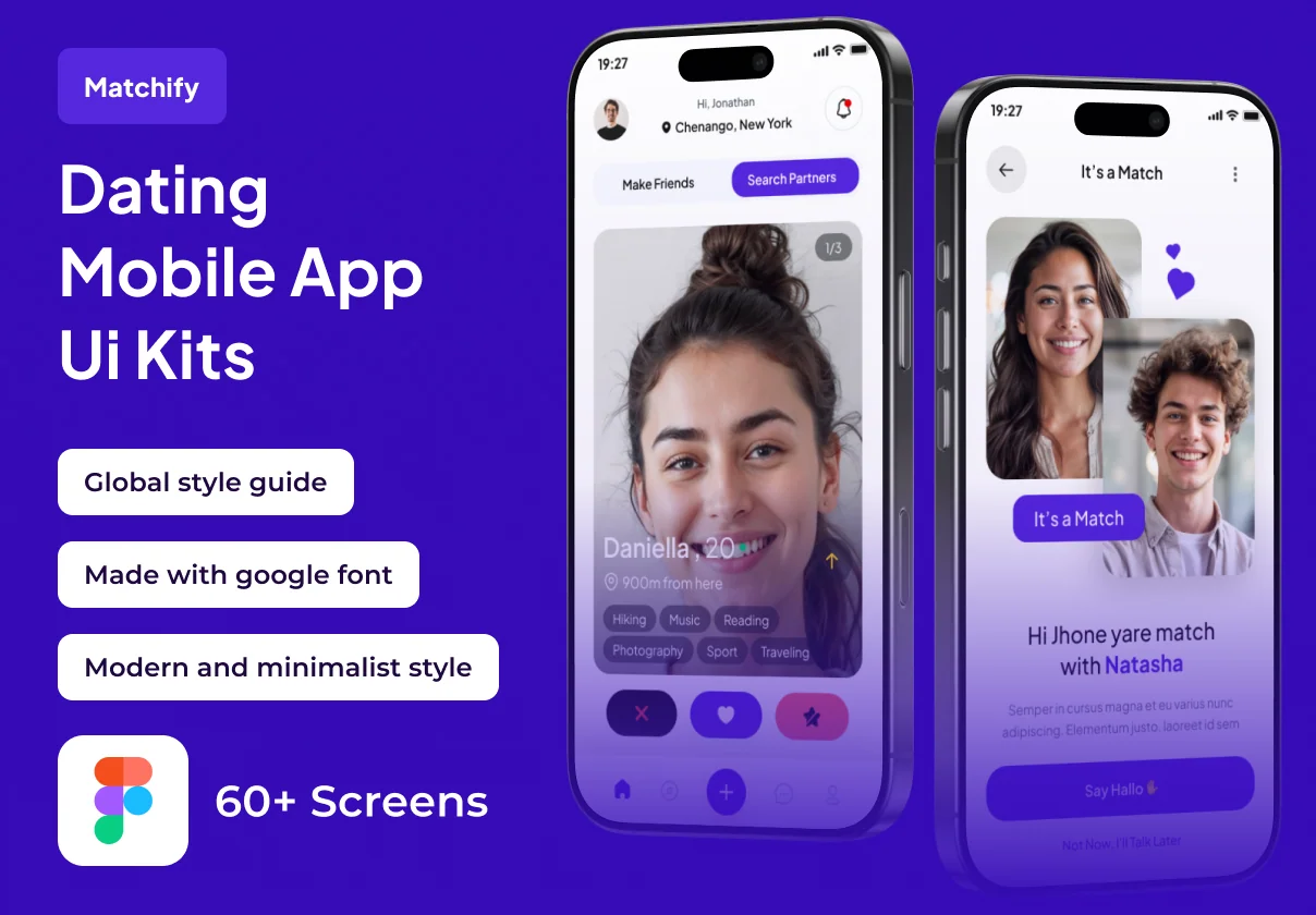Matchify - Dating Premium UI KIts App