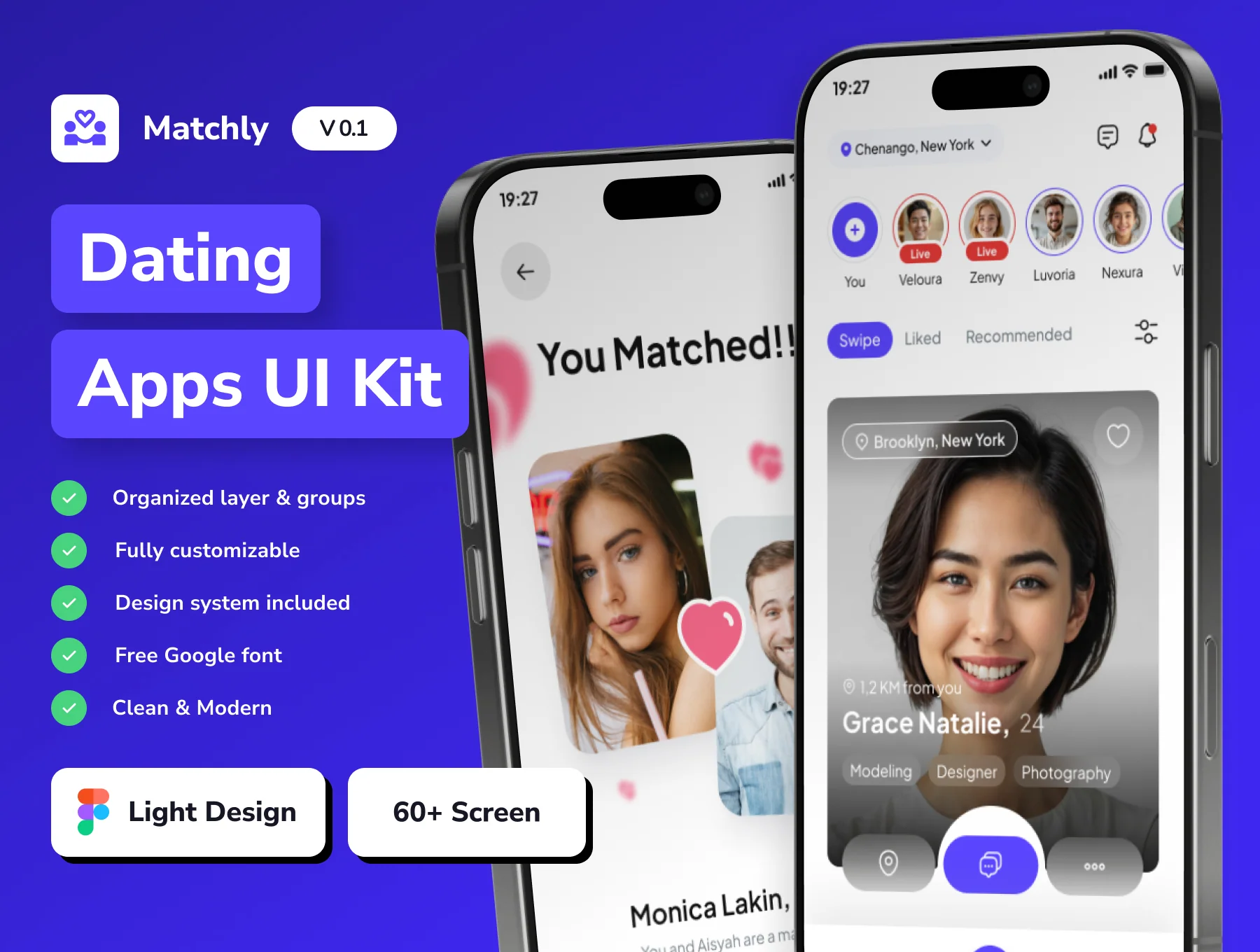 Matchly - Dating Mobile App UI Kit