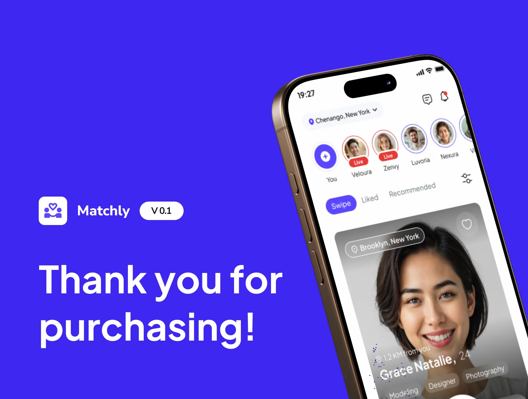 Matchly  - Dating Mobile App UI Kit 6