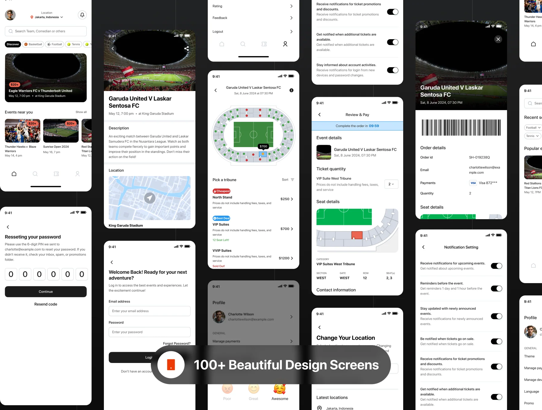 MatchSeat - Ultimate Sport Ticketing App UI KIT 2