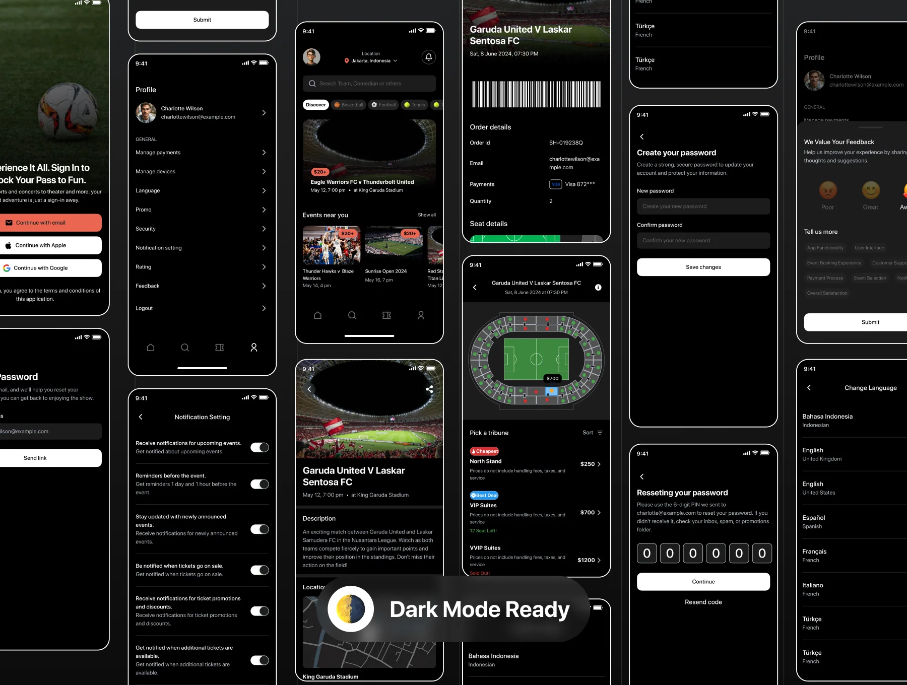 MatchSeat - Ultimate Sport Ticketing App UI KIT 3