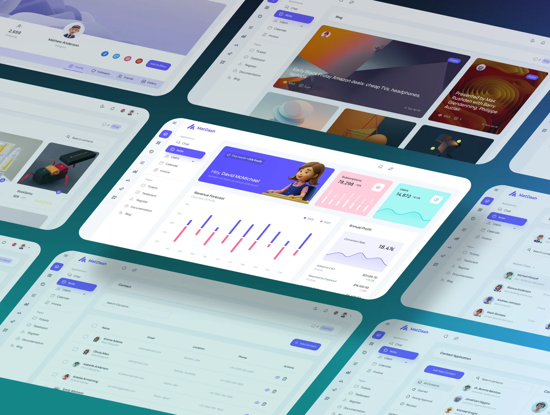 MatDash NextJs Tailwind Admin Dashboard Template 2