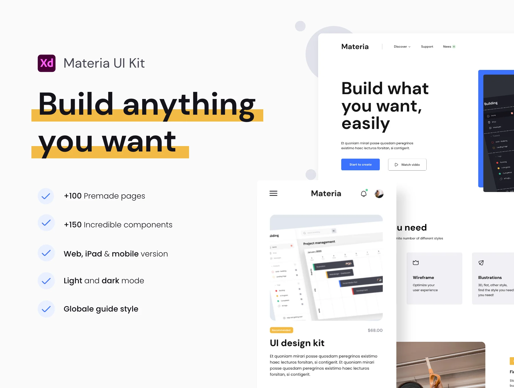 Materia | Ui Kit with Design system