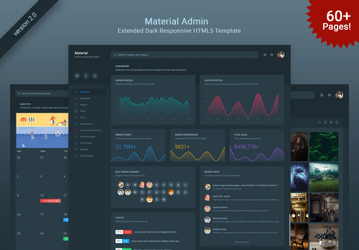 Material Admin Dark Template