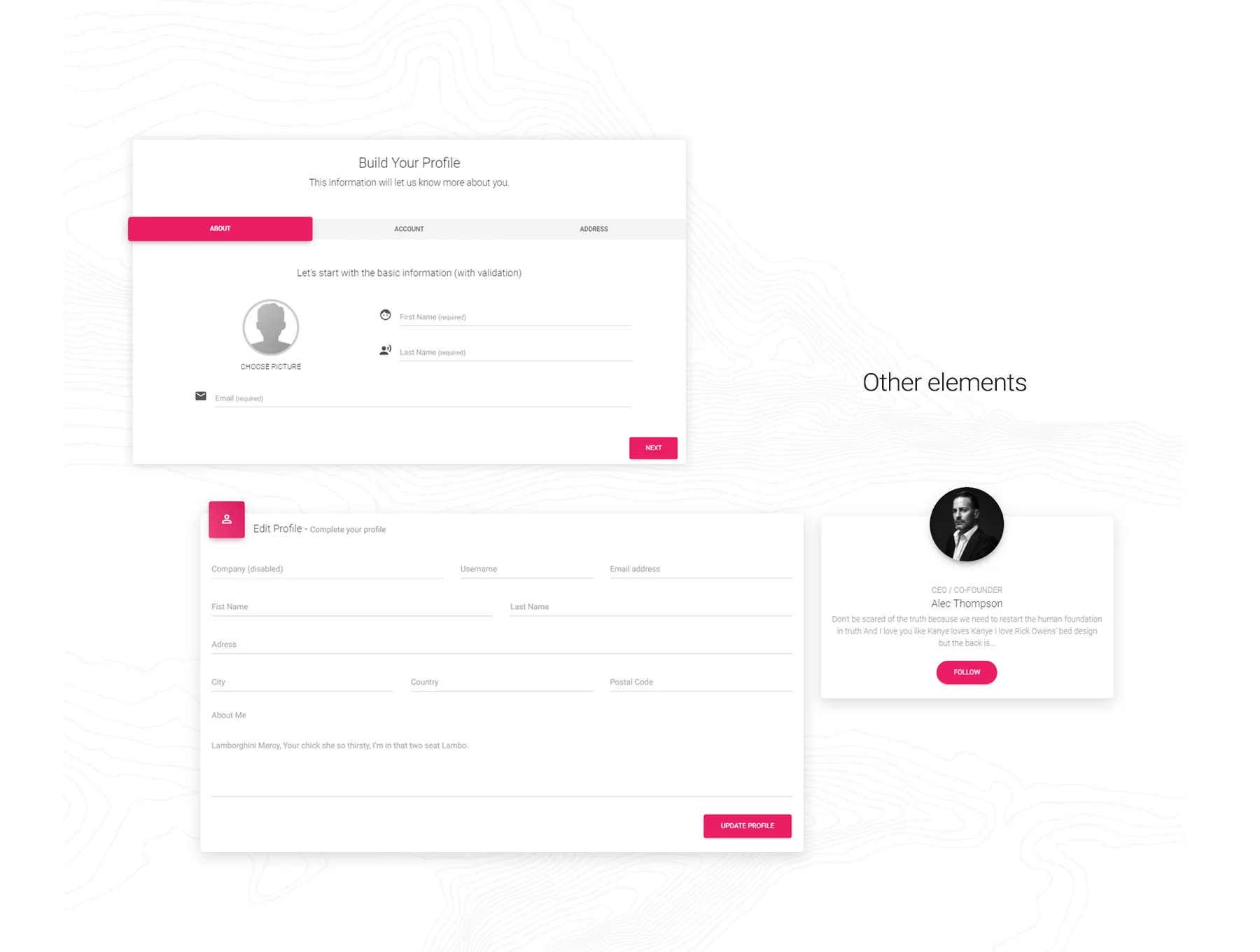 Material Dashboard Pro Sketch 5