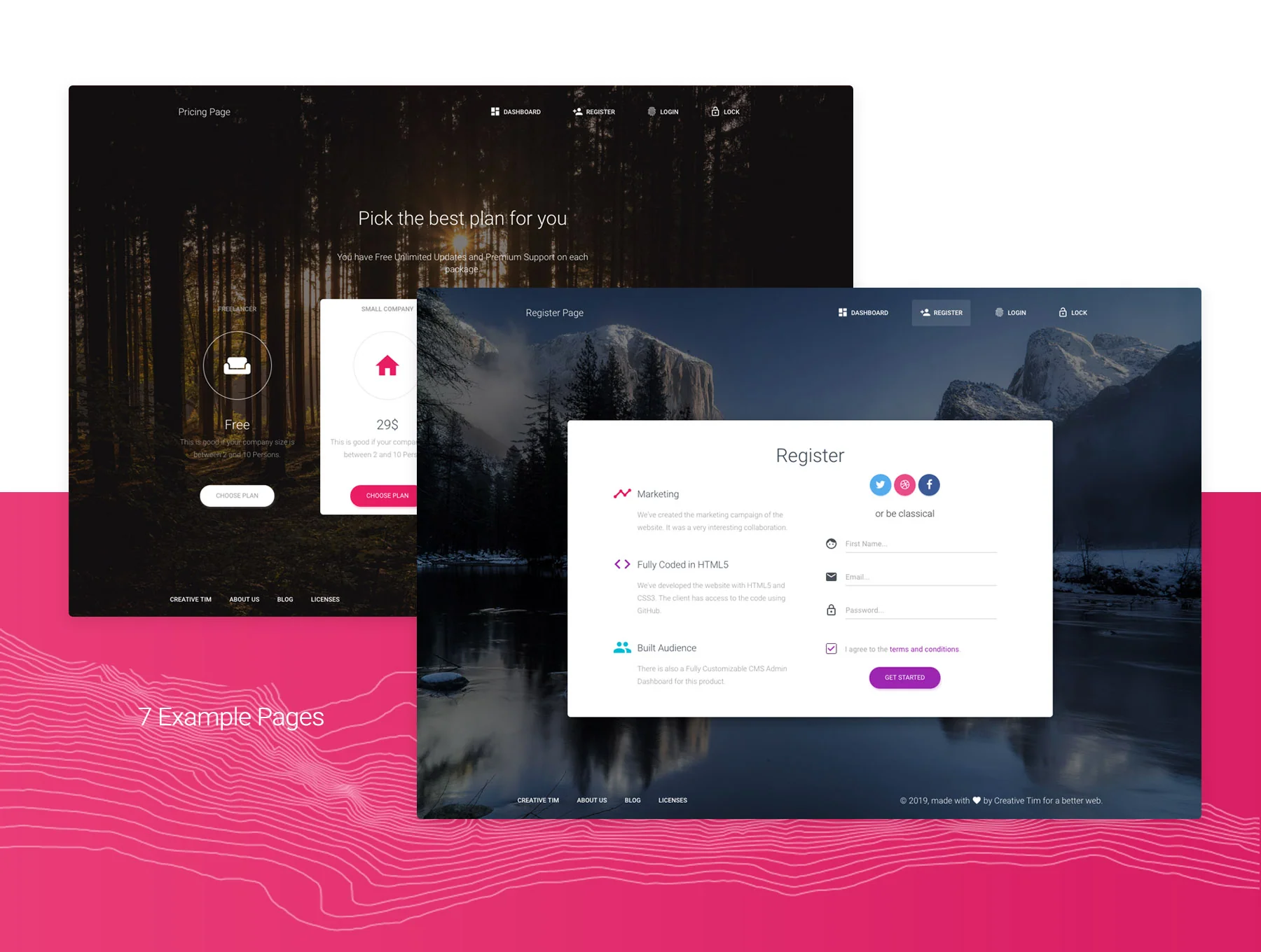 Material Dashboard Pro Sketch 6