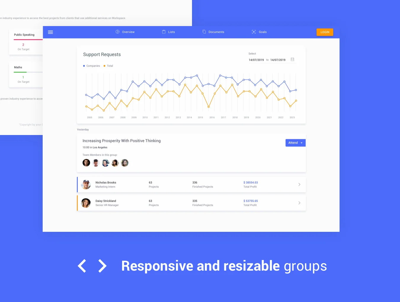 Material Design Dashboards UI Kit 6