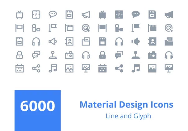 6000 Material Design Icons